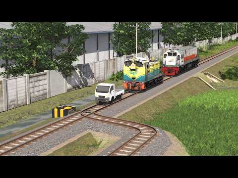 Dari Yang Terkecil Hingga Lokomotif Dinas! Eksperimen Trainz Simulator Melintasi Tikungan Tajam🚂