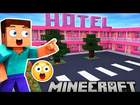 Minecraft Hotel Build 😱🏨 | بناء أفخم فندق في ماينكرافت! (Insane Hotel Build)