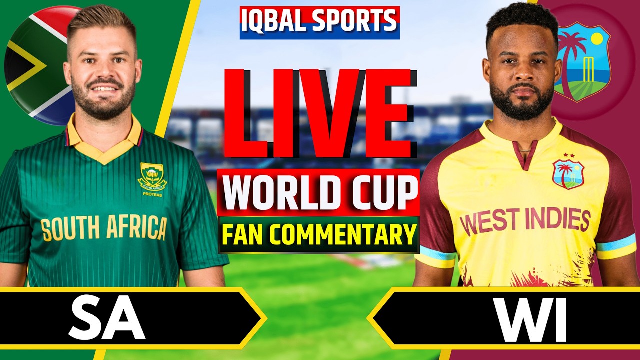 West Indies vs South Africa Match Live, T20 World Cup | WI vs SA Live | Live Cricket Match Today