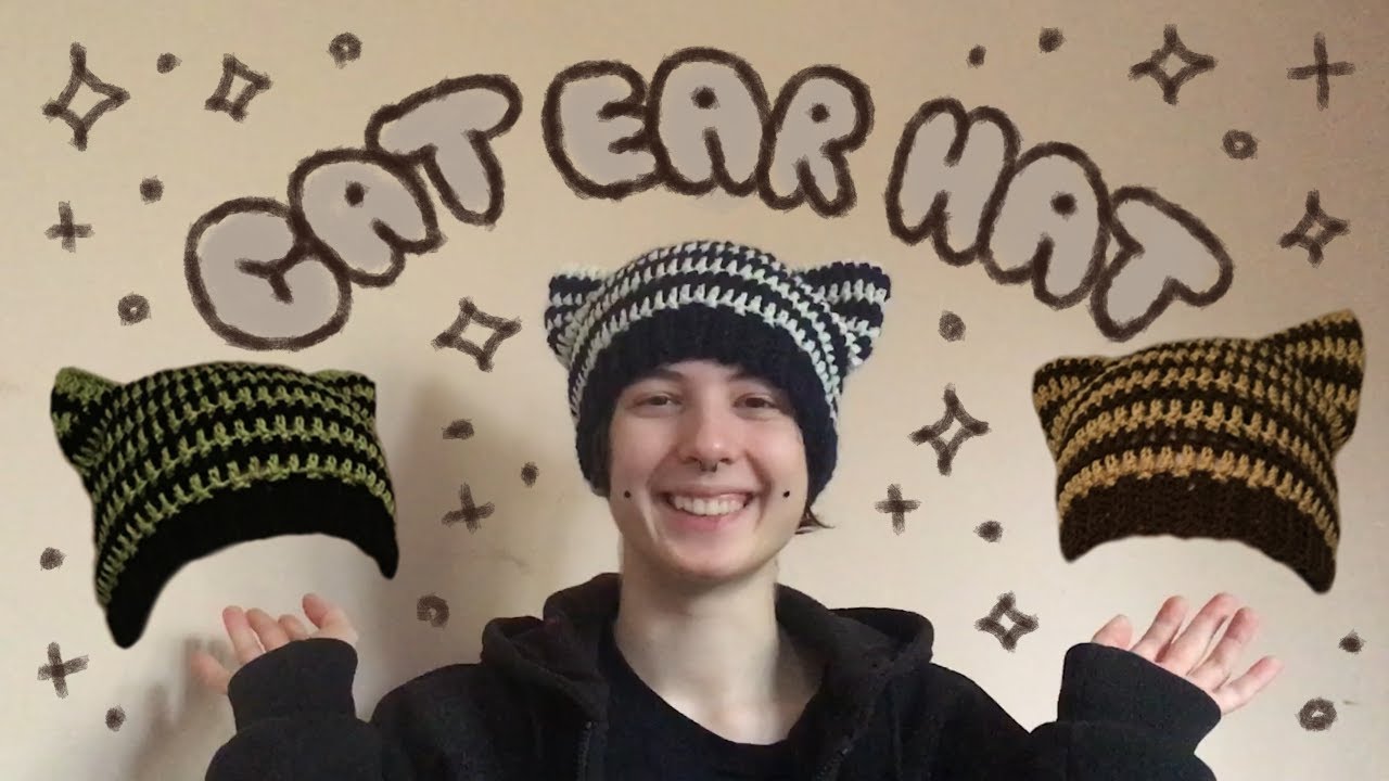 crocheting cat ear hats (a tutorial)