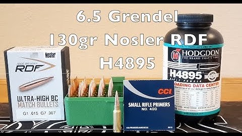6.5 Grendel Nosler RDF 130gr, H4895