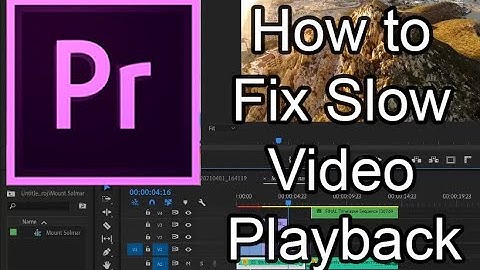 Easy Fix for Slow Video Playback | Adobe Premiere Pro 2020 Tutorial