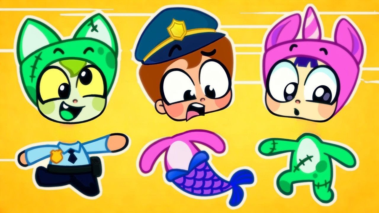 Zombie Body Puzzle Game Challenge! 😂 Spooky Friends Funny Cartoons