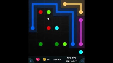 flow game facebook - basic pack level 69 Connect the dots