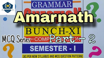 Class XI • Sem - 1 • MCQ Series • Amarnath • Part - 2 • Duff & Dutt Solution