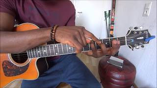 Video thumbnail of "LE BONHEUR - Lokua Kanza  | EXPLIQUÉ | EXPLAINED | Guitar tutorial"