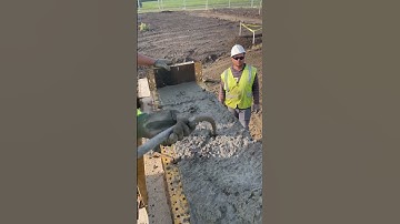 Concrete Vibrator action! We have specs and can only pour at a 4” slump #concrete #concretefloor
