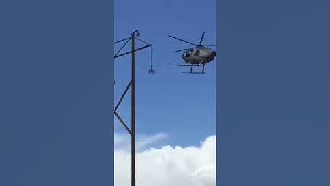 Helicopter Stringing Conductor
