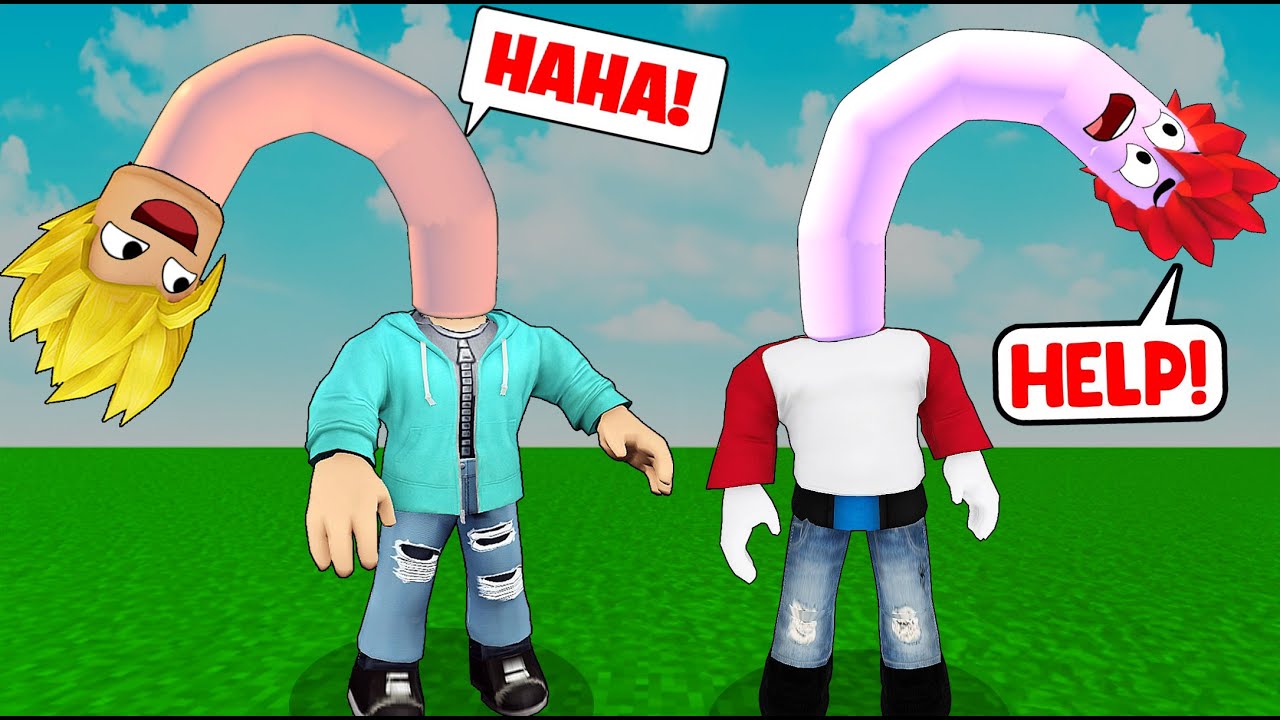 WE HAVE BIG NECK IN ROBLOX HUMAN GIRAFFE 🦒🦒 Khaleel and Motu Gameplay