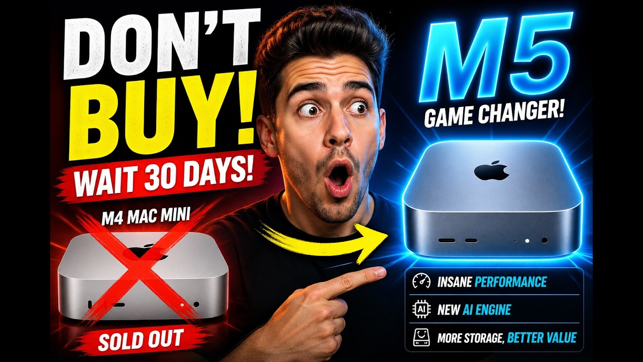 The M5 Mac Mini Changes EVERYTHING - 512GB Base & Redesign! - YouTube