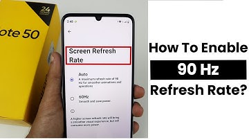 How to Enable 90Hz In Realme Note 50 | Refresh Rate Settings
