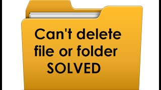 how to delete file or folder that won't delete [solved]