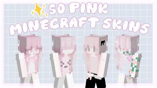 50 PINK minecraft skins for girls 🩷🌷 w/download links screenshot 5