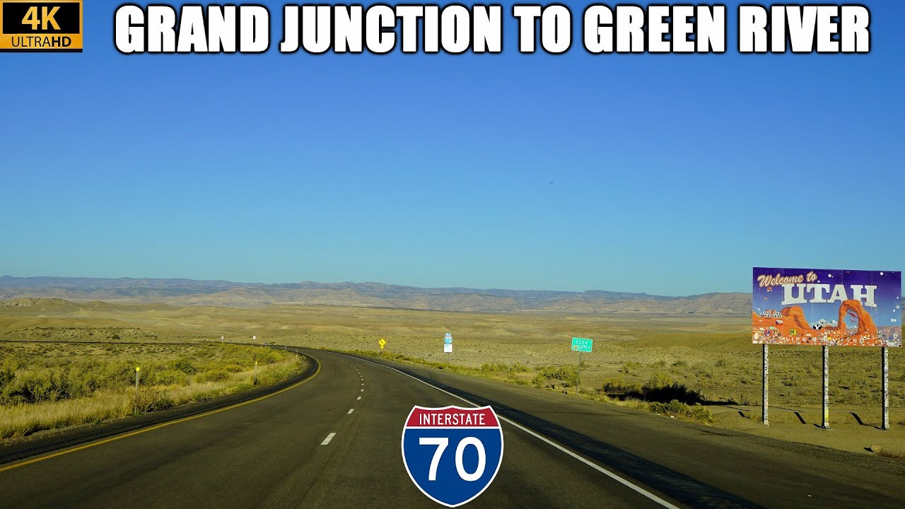 Межштатная автомагистраль 70 Запад: Гранд-Джанкшен, Колорадо, до Грин-Ривер, Юта