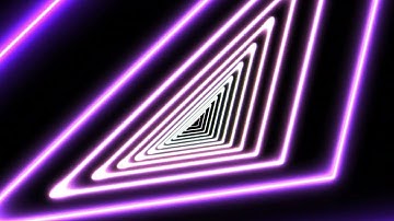 Purple Neon Triangle Tunnel | Futuristic Visual Loop 4K | Hypnotic Video