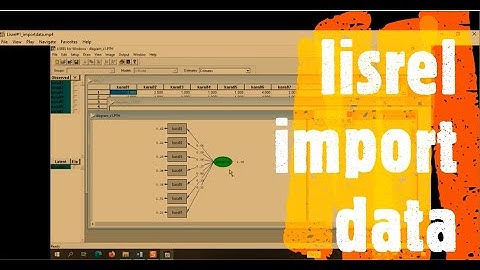 Lisrel import data