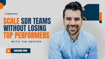 Scale SDR Teams Without Losing Top Performers | The Sales Gravy Podcast