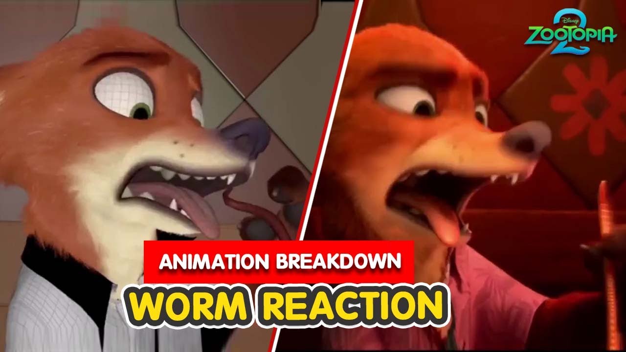 Zootopia 2 | Nick Wilde Worm Reaction | Animation Shot Progression