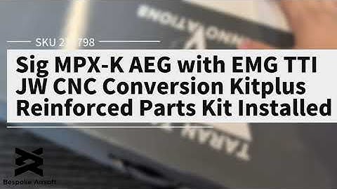 The Brand NEW SIG MPX-K, upgraded with EMG TTTI John Wick CNC Conversion Kit UNBOXING!!!!!