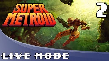 Super Metroid Blind Run: Part 2 - Metroid Monday Live Stream - Game Mode