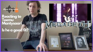 UK Metal Guitarist Reacts to Megadeth's Teemu Mantysaari | The current Deth shredder