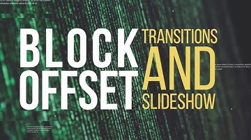 Block Offset Transitions & Slideshow Premiere Pro Templates
