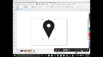location Icon In Corel Draw. Corel Draw Tutorial I Graphic Designing #coreldrawtuturial #logodesign