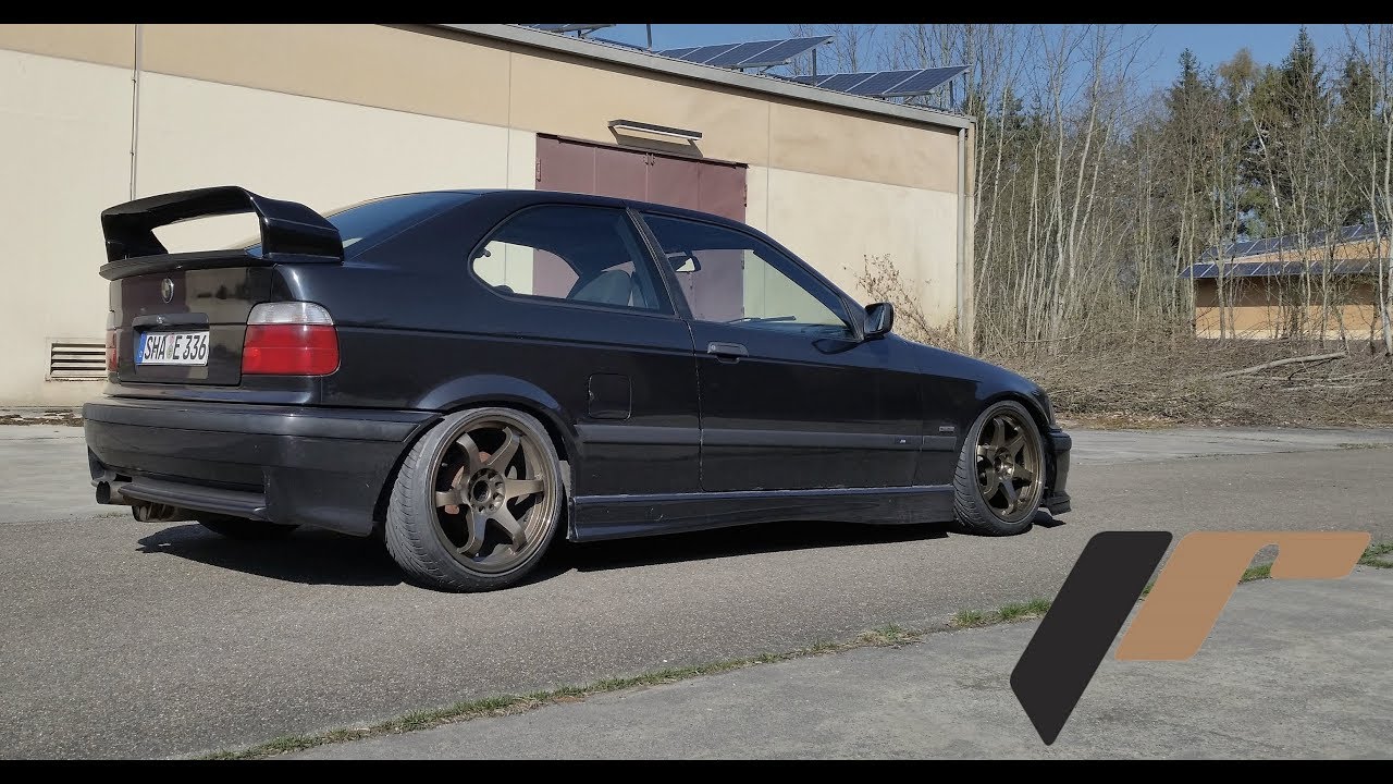 BMW E36 on JapanRacing JR3 wheels - YouTube