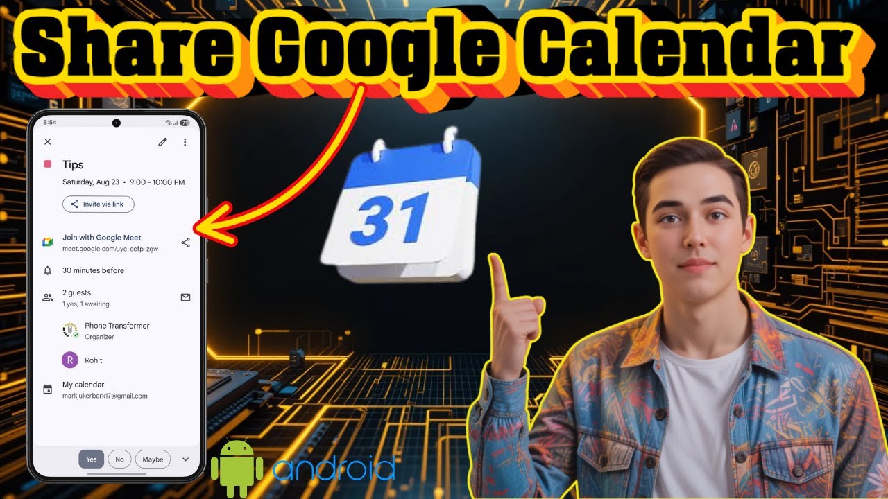 How To Share Google Calendar From Android | Simple Step-by-Step Guide ...