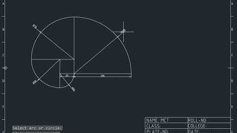 16. Involute of a Square (25 mm side) in Autocad - Engineering Drawing and Graphics