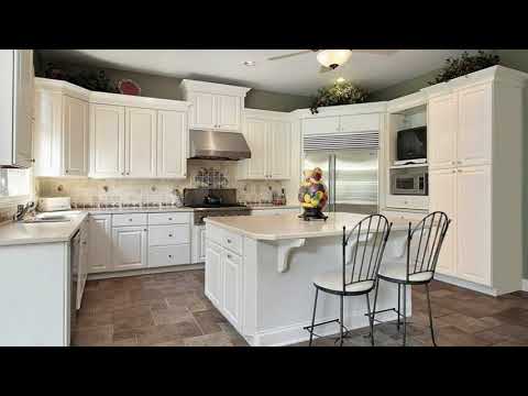 white-kitchen-cabinets-with-granite-countertops---small-kitchen-ideas