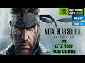 METAL GEAR SOLID Delta Snake Eater on GTX 1650 - i3 9100F | Another UE5 Disaster?