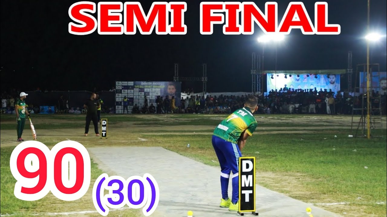 SEMI FINAL TAMOUR MIRZA VS ZAIN LEFTI 90 RUNS NEED 30 BALLS BIG MATCH ...