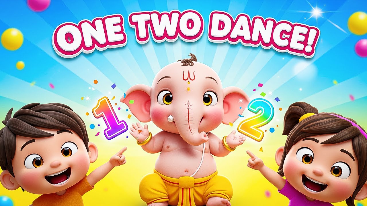 Counting 1 to 10 Dance Song | Ganesha Kids Rhyme with Actions