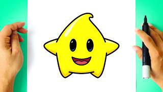 How to DRAW LUMA - Super Mario Galaxy