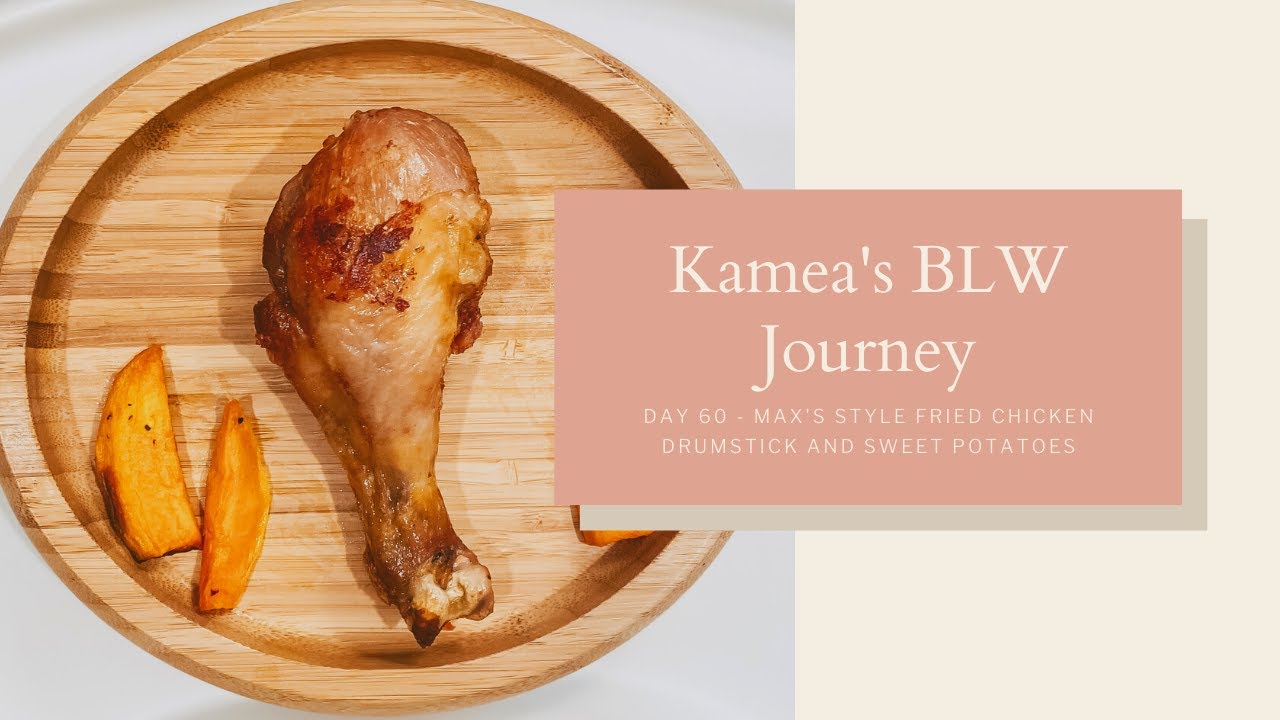 Max's Style Fried Chicken Drumstick and Sweet Potatoes (Cheat Day