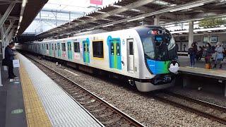 西武40000系 40103F 所沢駅到着～発車 '19.12.02