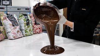 korea's best chocolate artisans! amazing handmade chocolate making process top3 - korean street food