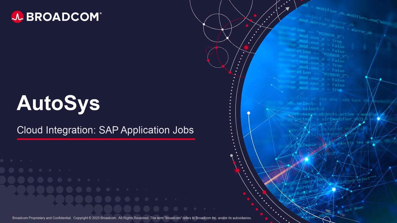 AutoSys Cloud Integration with SAP Application Jobs. - YouTube
