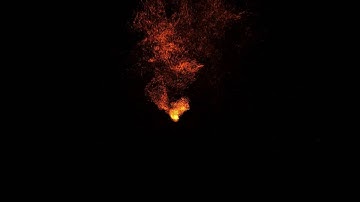 Simulated Fire - GPU Particle System via Curl Noise