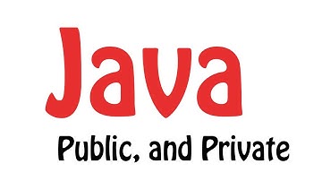 Java Programming Tutorial: 2.9 - Public, and Private