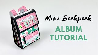 Mini Backpack Album Tutorial