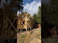 Сборка стенового комплекта из клеёного бруса