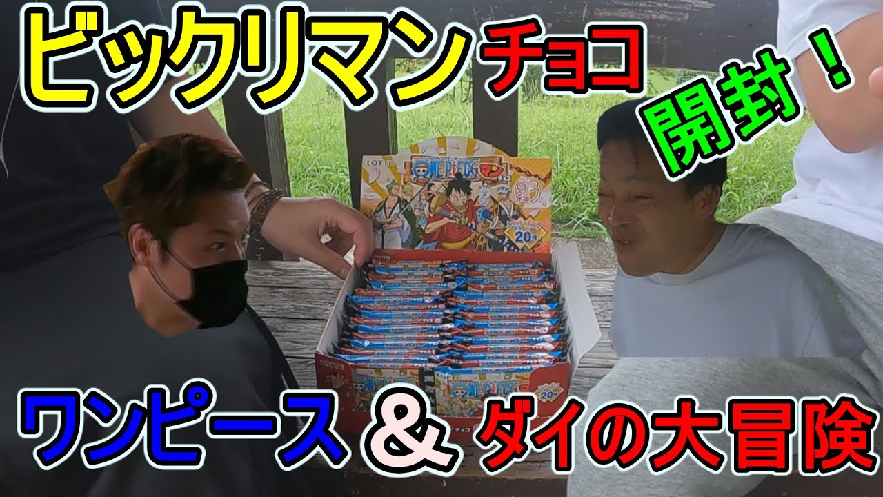 ビックリマン開封 ダイの大冒険とワンピースワノ国編を箱買いして開封してみたらオジサンテンション爆上げｗ Youtube