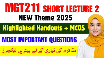 MGT211 Lecture 2 2025 ||MGT211 Theme 1 ||#mgt211  #theme1 #2025 