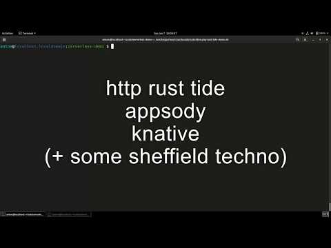 Building a Serverless 'hello world' with Rust Tide, Appsody and Knative