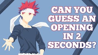 Guess The Anime Opening In 2 Seconds [EASY]