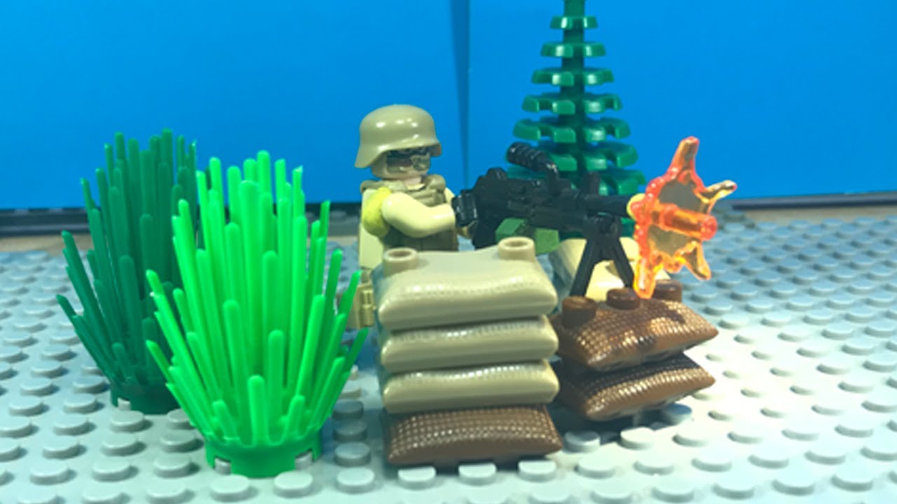 Огонь из пулемётного гнезда - лего анимация/lego animation - Magic Dan