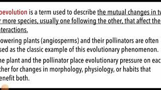 9. Coevolution stories- Rep.in flowing plants