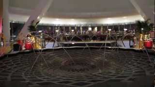 Awesome fountains in the lobby of Burj Al Arab hotel